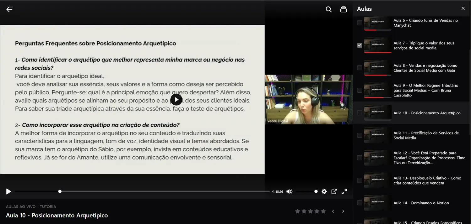 Mentoria ao vivo SMAM