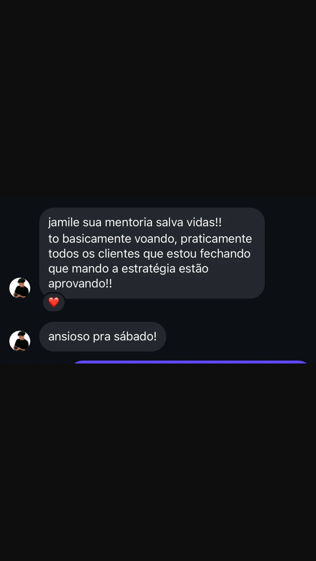 Print de resultado de aluno da Comunidade SMAM